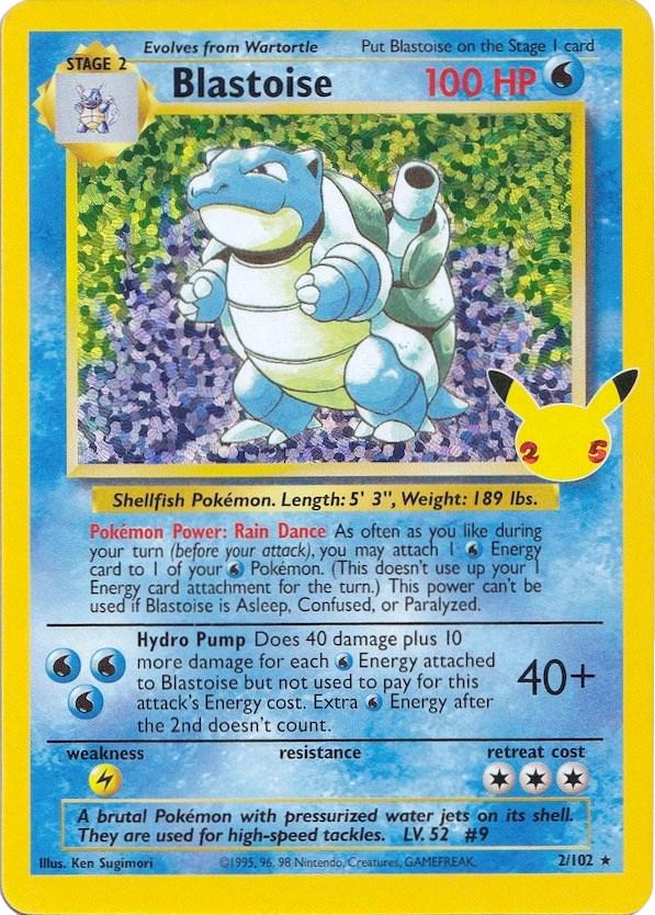 Blastoise 2/ - Celebrations (CEL) NM