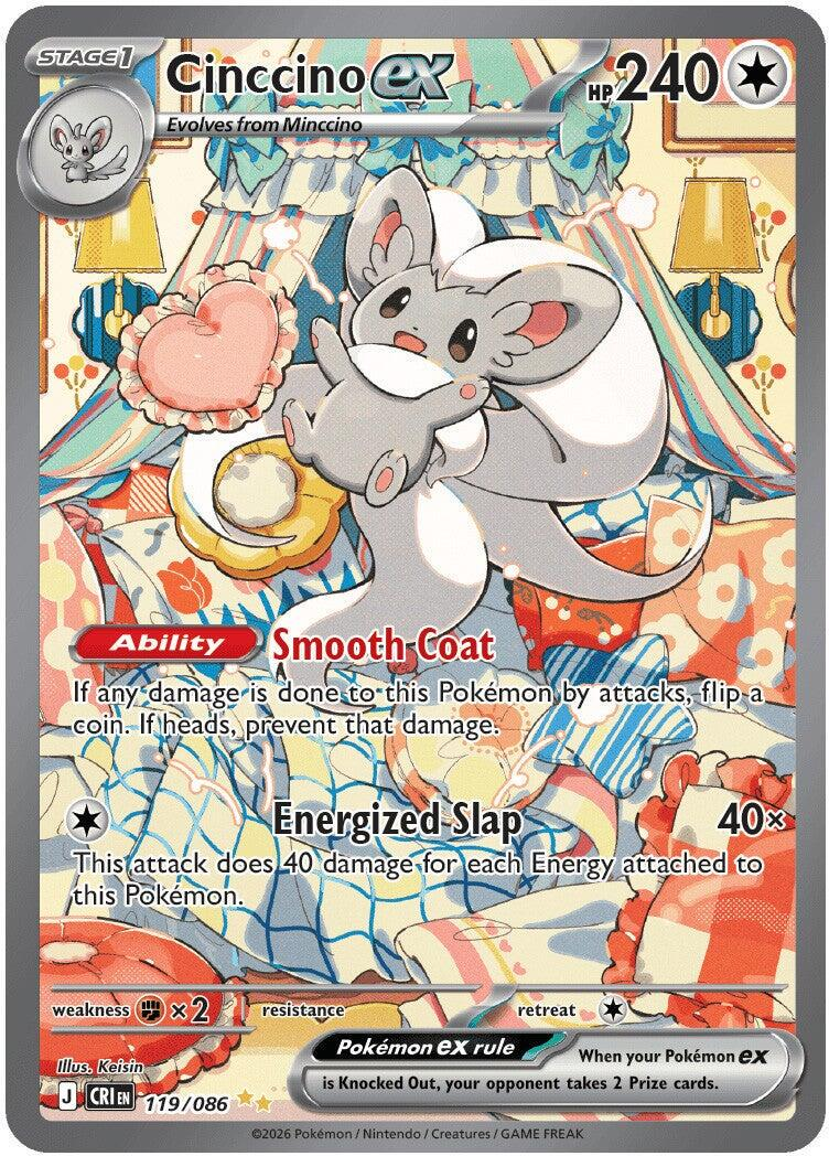 Cinccino ex 119/ - Chaos Rising (CRI) NM