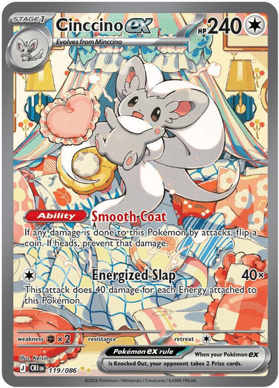 Cinccino ex 119/ - Chaos Rising (CRI) NM