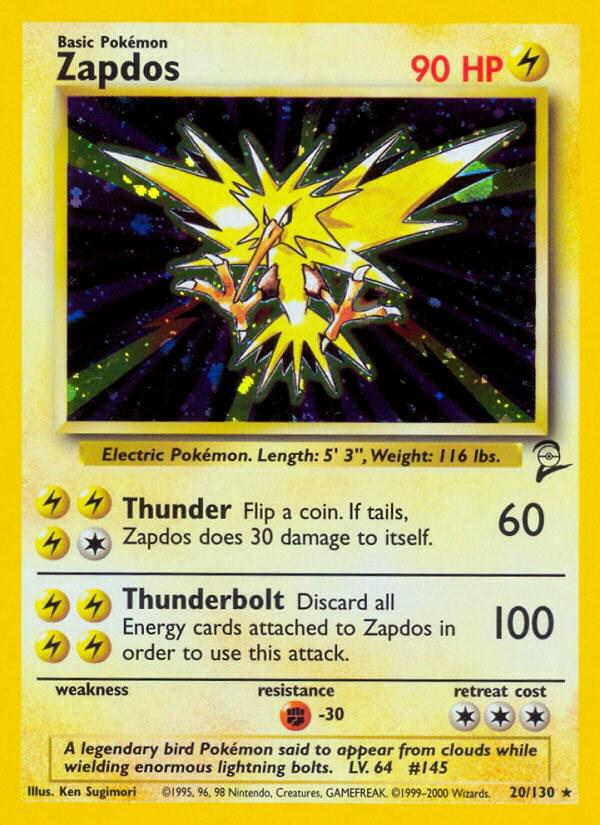 Zapdos 20/130 - Base Set 2 (B2) LP