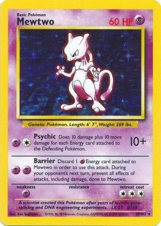 Mewtwo 10/102 - Base Set (BS) LP