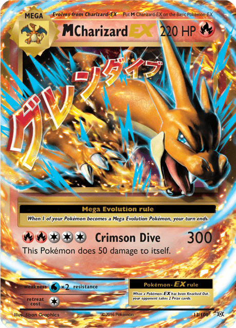 M Charizard EX 13/108 - Evolutions (EVO) MP