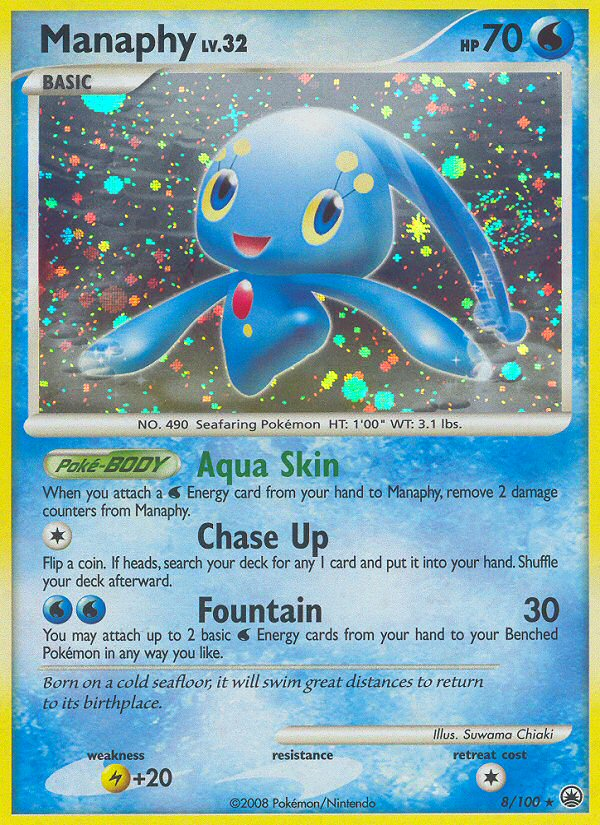 Manaphy 8/100 - Majestic Dawn (MD) NM