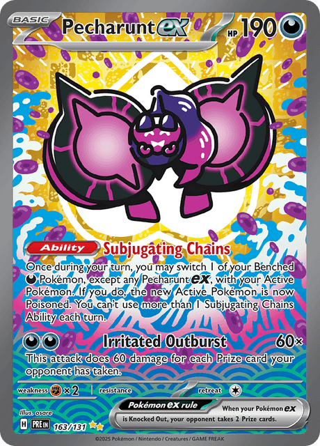 Pecharunt ex 163/131 - Prismatic Evolutions (PRE) NM