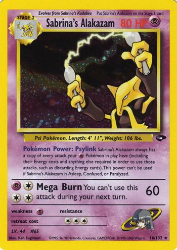 Sabrina's Alakazam 16/132 - Gym Challenge (G2) HP