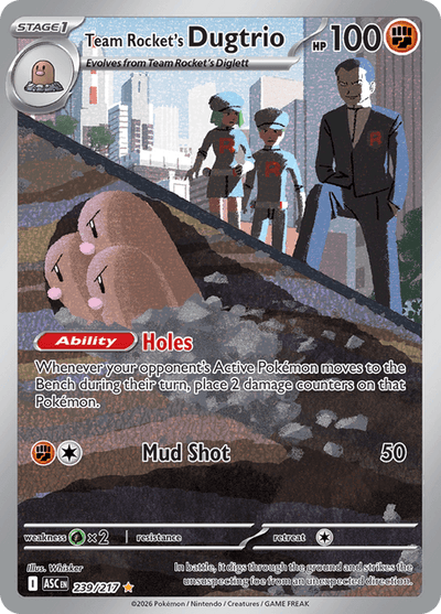 Team Rocket's Dugtrio 239/217 - Ascended Heroes (ASC) NM