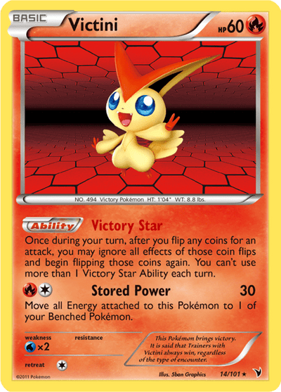 Victini 14/101 - Noble Victories (NVI) NM