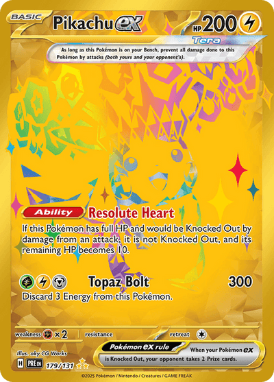 Pikachu ex 179/131 - Prismatic Evolutions (PRE) NM