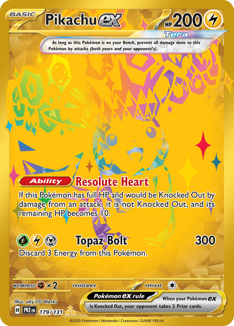 Pikachu ex 179/131 - Prismatic Evolutions (PRE) NM