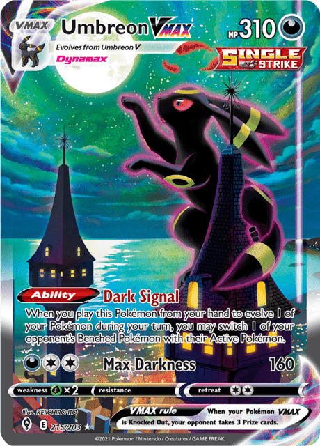 Umbreon VMAX 215/203 - Evolving Skies (EVS) PSA 10