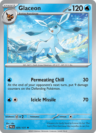 Glaceon 25/131 [Master Ball] - Prismatic Evolutions (PRE) NM