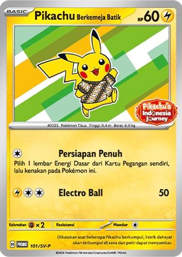 Pikachu Berkemeja Batik 101/sv-p/ - Promo NM