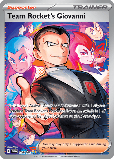 Team Rocket's Giovanni 238/182 - Destined Rivals (DRI) NM