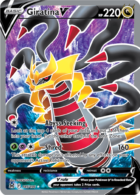 Giratina V 185/196 - Lost Origin (LOR) NM
