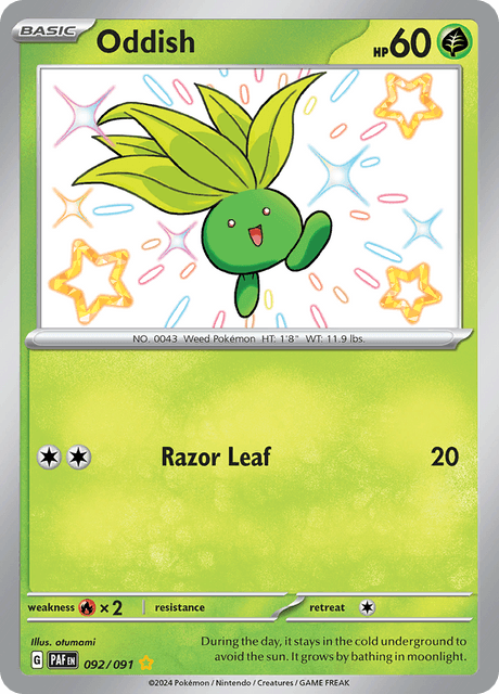 Oddish 92/91 - Paldean Fates (PAF) NM