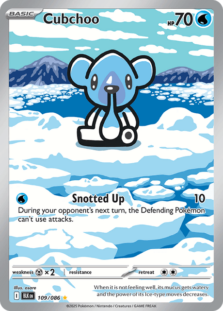Cubchoo 109/86 - Black Bolt (BLK) NM