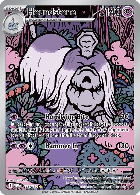 Houndstone 145/132 - Mega Evolution (MEG) NM