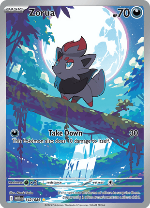 Zorua 142/86 - White Flare (WHT) NM