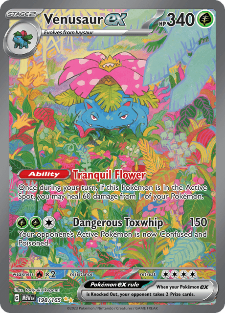 Venusaur ex 198/165 - Scarlet & Violet 151 (MEW) NM