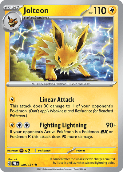 Jolteon 29/131 [Master Ball] - Prismatic Evolutions (PRE) NM