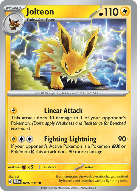 Jolteon 29/131 [Master Ball] - Prismatic Evolutions (PRE) NM