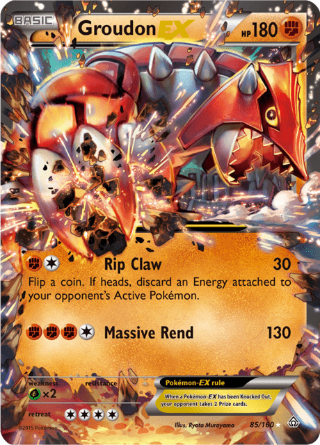 Groudon EX 85/160 - Primal Clash (PRC) LP