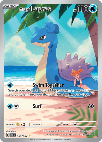 Misty's Lapras 194/182 - Destined Rivals (DRI) NM