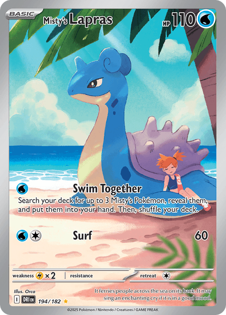 Misty's Lapras 194/182 - Destined Rivals (DRI) NM