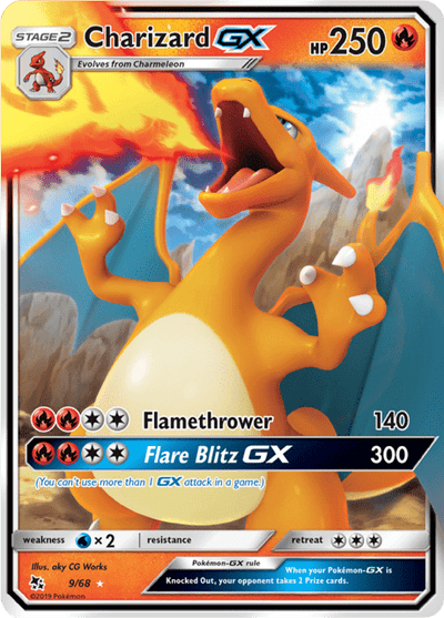 Charizard GX 9/68 - Hidden Fates (HIF) NM