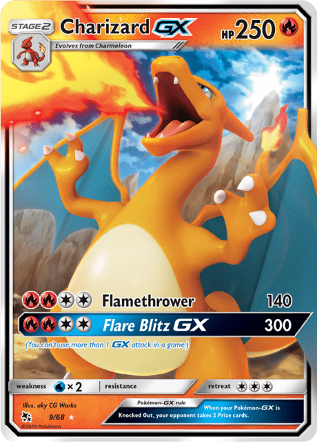 Charizard GX 9/68 - Hidden Fates (HIF) NM