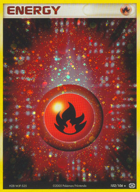 Fire Energy 102/106 [Holo] - Emerald (EM) LP