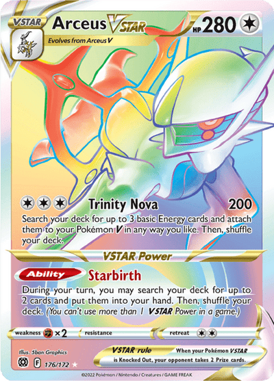 Arceus VSTAR 176/172 - Brilliant Stars (BRS) NM