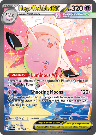 Mega Clefable ex 119/88 - Perfect Order (POR) NM