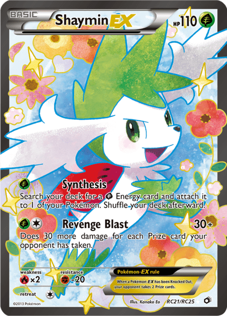 Shaymin EX rc21/rc25 - Legendary Treasures (LTR) NM