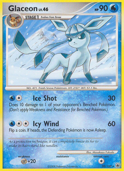 Glaceon 20/100 - Majestic Dawn (MD) LP