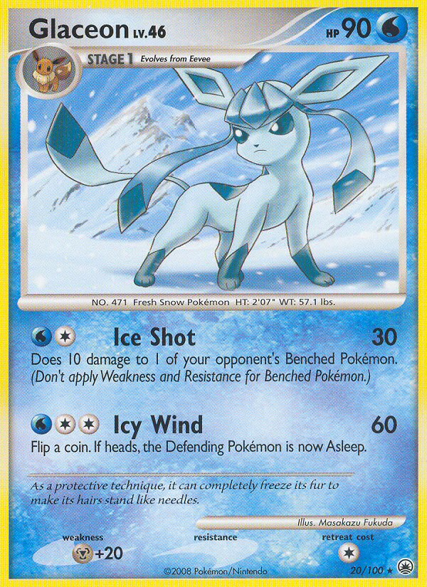 Glaceon 20/100 - Majestic Dawn (MD) LP