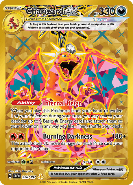 Charizard ex 228/197 - Obsidian Flames (OBF) LP