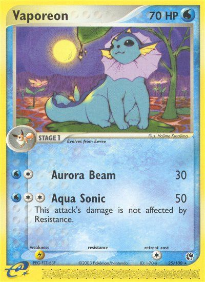 Vaporeon 25/100 - Sandstorm (SS) LP