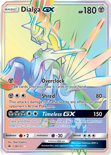Dialga GX 138/131 - Forbidden Light (FLI) NM