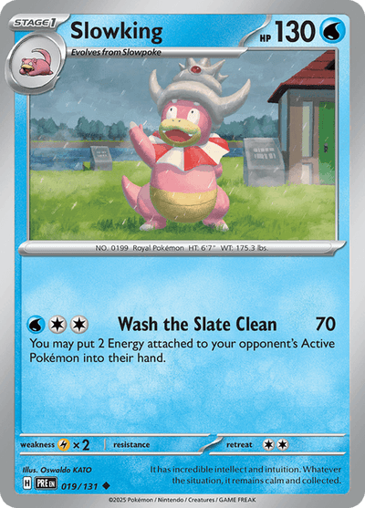 Slowking 19/131 [Master Ball] - Prismatic Evolutions (PRE) PSA 9