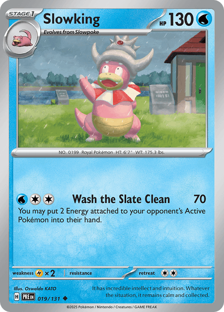 Slowking 19/131 [Master Ball] - Prismatic Evolutions (PRE) PSA 9