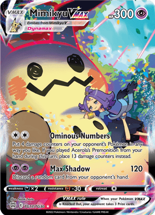 Mimikyu VMAX tg17/tg30 - Brilliant Stars (BRS) NM