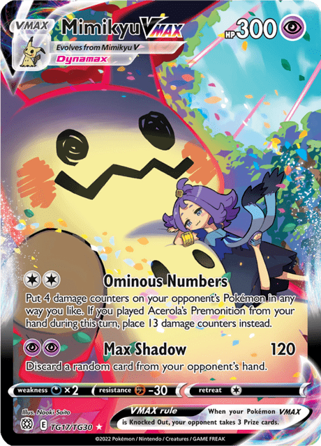 Mimikyu VMAX tg17/tg30 - Brilliant Stars (BRS) NM