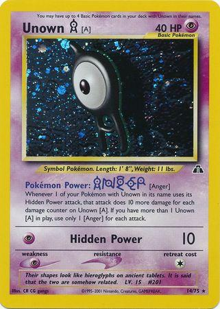 Unown A 14/75 - Neo Discovery (N2) LP