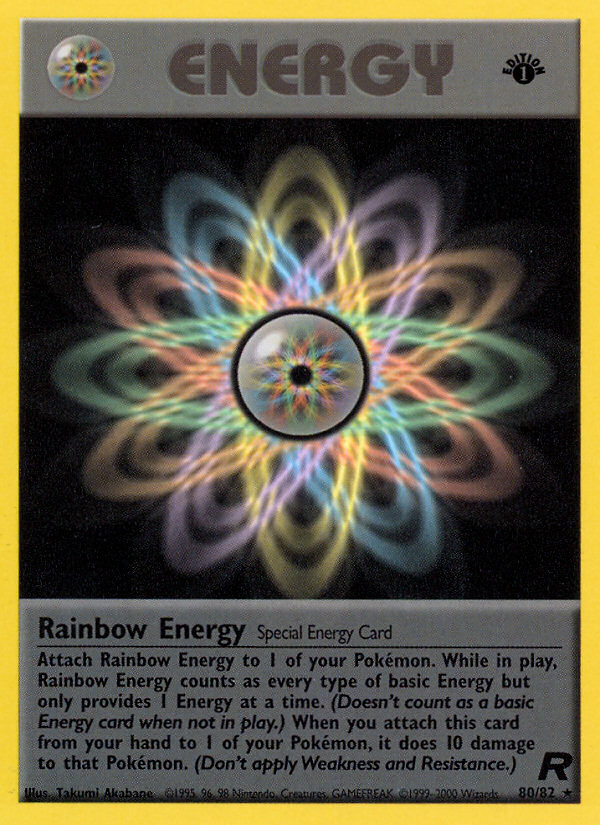 Rainbow Energy 80/82 [1st Edition] - Team Rocket (TR) LP