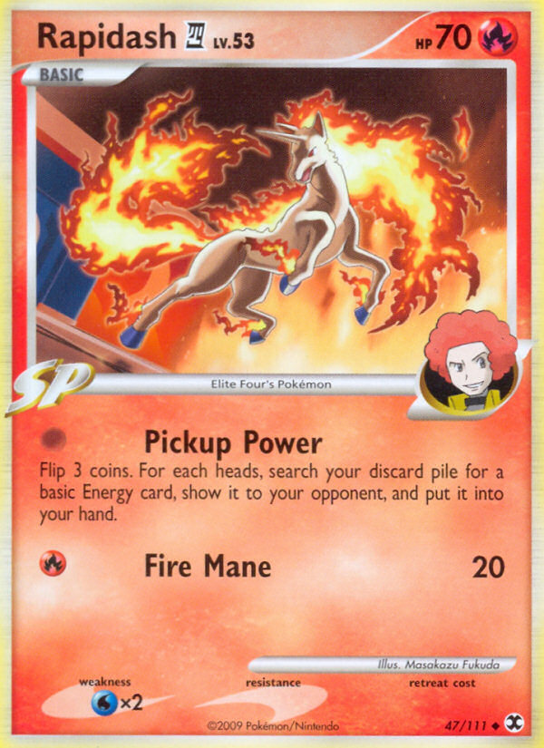 Rapidash 47/111 [Reverse Holo] - Rising Rivals (RR) LP
