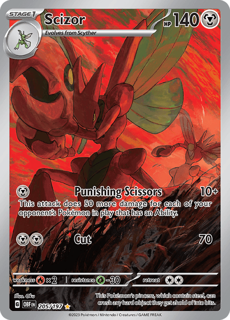 Scizor 205/197 - Obsidian Flames (OBF) NM