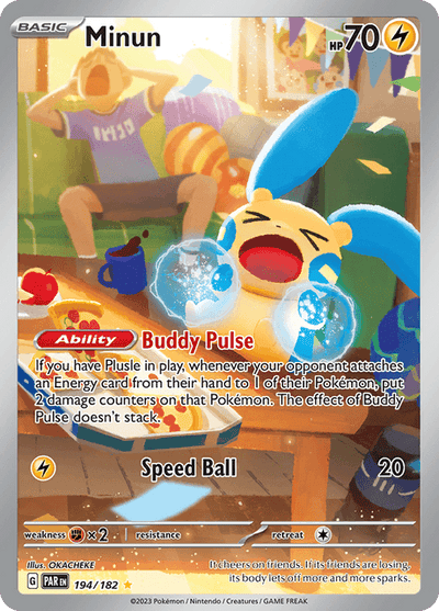 Minun 194/182 - Paradox Rift (PAR) NM