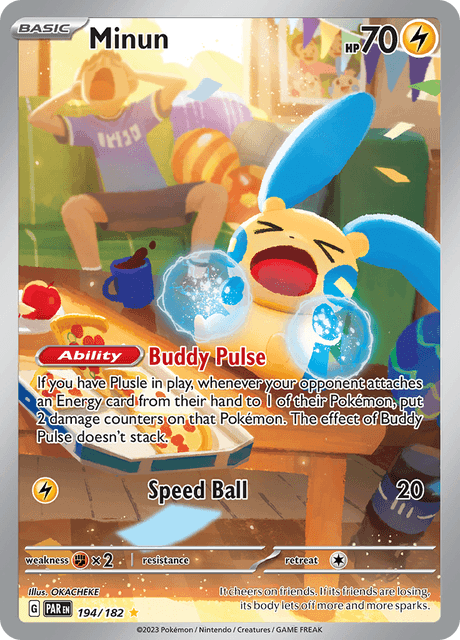 Minun 194/182 - Paradox Rift (PAR) NM