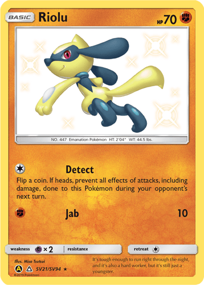 Riolu sv21/sv94 - Hidden Fates (HIF) NM
